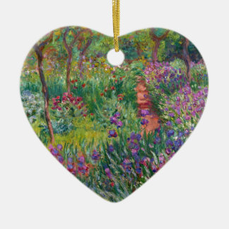 monet Blumen vintage die-Schwertlilie-Garten-in-Gi Keramikornament