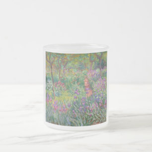 monet Blumen vintage die-Schwertlilie-Garten-in-Gi Mattglastasse