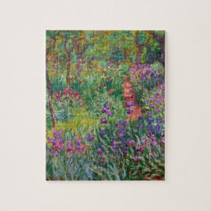 monet Blumen vintage die-Schwertlilie-Garten-in-Gi Puzzle