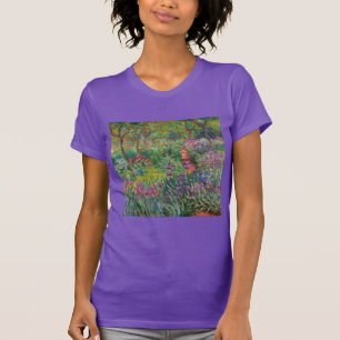 monet Blumen vintage die-Schwertlilie-Garten-in-Gi T-Shirt