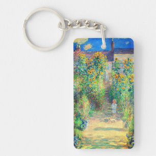 Monet Blumengarten Schlüsselanhänger