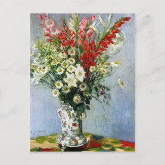 MONET Bouquet von Gladiolas Postcard Postkarte