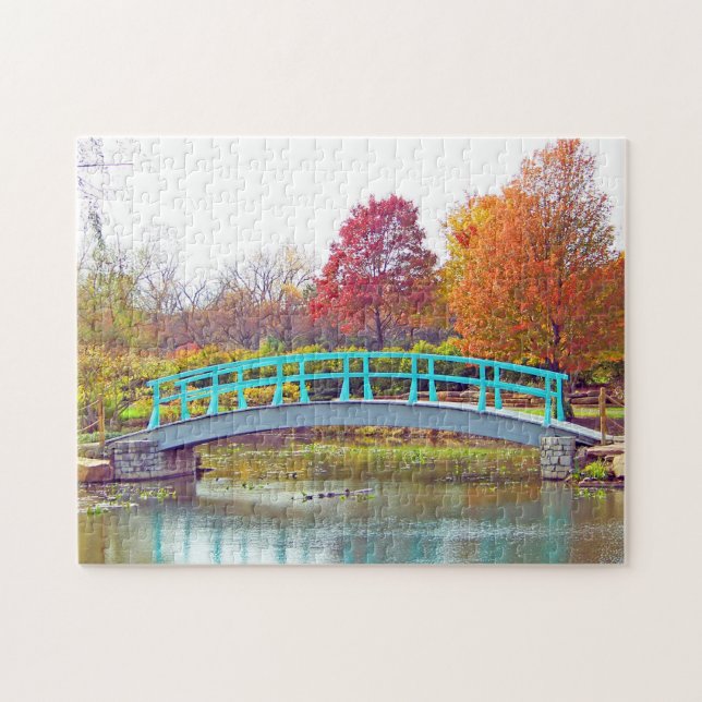 Monet Bridge im Herbst Puzzle (Horizontal)