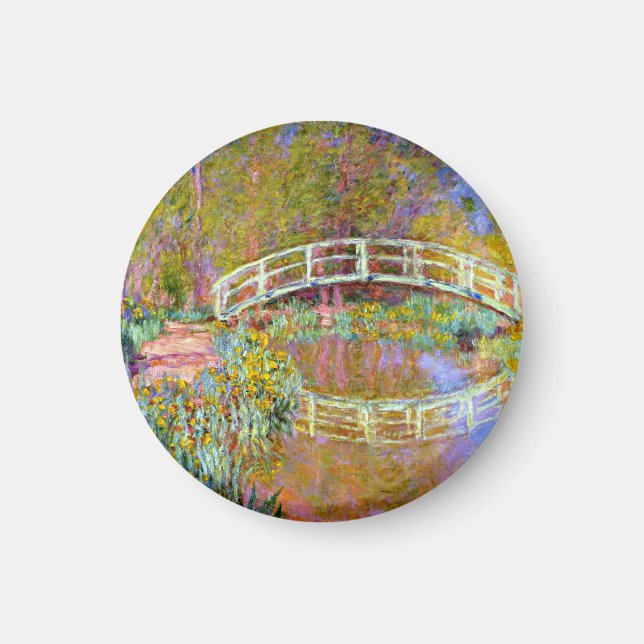 Monet - Brücke im Monet's Garden Magnet (Vorne)