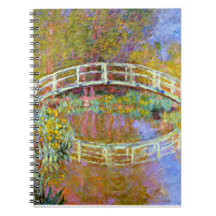 Monet - Brücke im Monet's Garden Notizblock