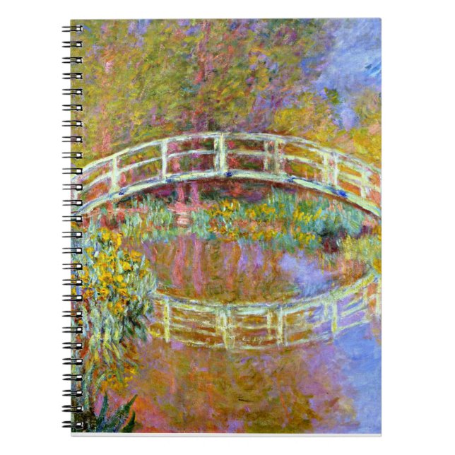 Monet - Brücke im Monet's Garden Notizblock (Vorderseite)