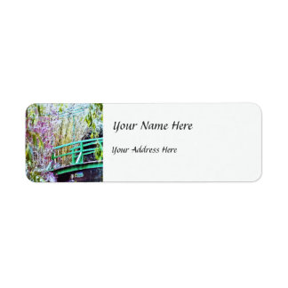 Monet-Brücke mit Blume