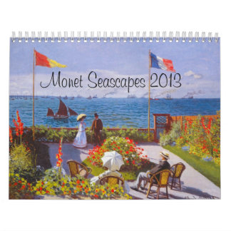 Monet Calendar For 2013 ~ Monet Seascapes Calendar Kalender