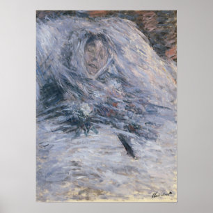 Monet - Camille auf ihrem Totenbett 1879 Poster