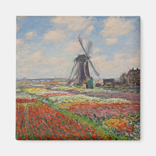 Monet - Champs de Tulipes en Hollande Magnet
