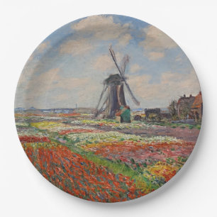 Monet - Champs de Tulipes en Hollande Pappteller