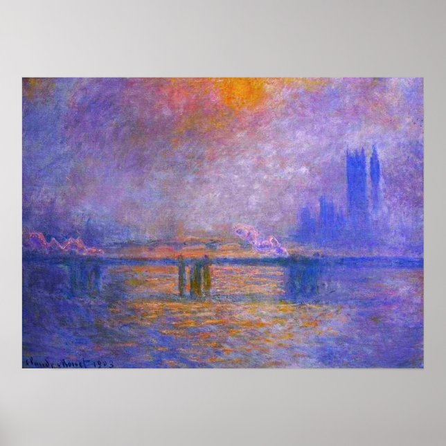 Monet Charing Cross Bridge Poster (Vorne)