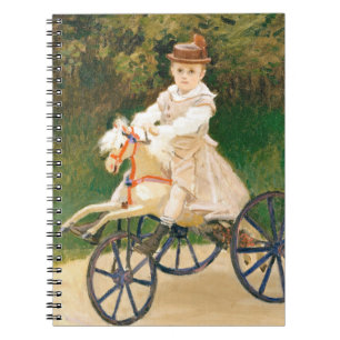Monet Child on Horse Tricycle Spirale Notebook Notizblock
