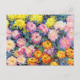 Monet - Chrysanthemums, 1897 Gemälde, Postkarte