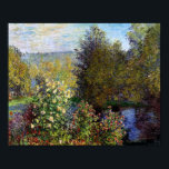 Monet Claude Corner im Garten am Montgeron Poster<br><div class="desc">Monet Claude Corner im Garten am Montgeron</div>