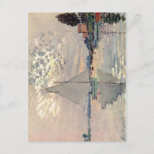 Monet, Claude Segelboot in Le-Petit-Gennevilliers  Postkarte