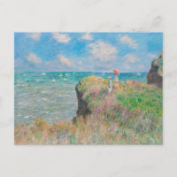 Monet Cliff Walk bei Pourvil Impressionist Malerei