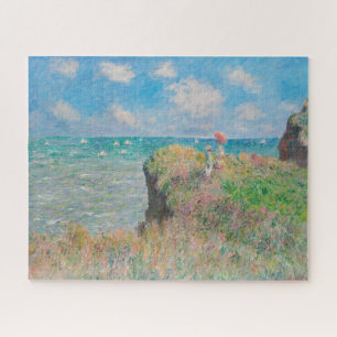 Monet Cliff Walk bei Pourvil Impressionist Malerei Puzzle