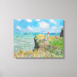 Monet Cliff Walk bei Pourville Leinwanddruck<br><div class="desc">Monet Cliff Walk an der Pourville Leinwand wickeln. Öl auf Leinwand aus dem Jahr 1882. Der französische Impressionist Claude Monet malte oft das Meer, und dies ist eines seiner beliebtesten und berühmtesten Gemälde im Ozean. Die Arbeit besteht aus zwei Mädchen, die auf einer grasbewachsenen Klippe stehend sind, die über den...</div>