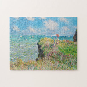 Monet Cliff Wanderung im Puzzle Pourville