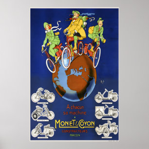 Monet & Coyon - Radfahrplakat Poster