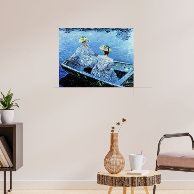 Monet - Das Blue Row-Boot Poster (Wohnzimmer 3)