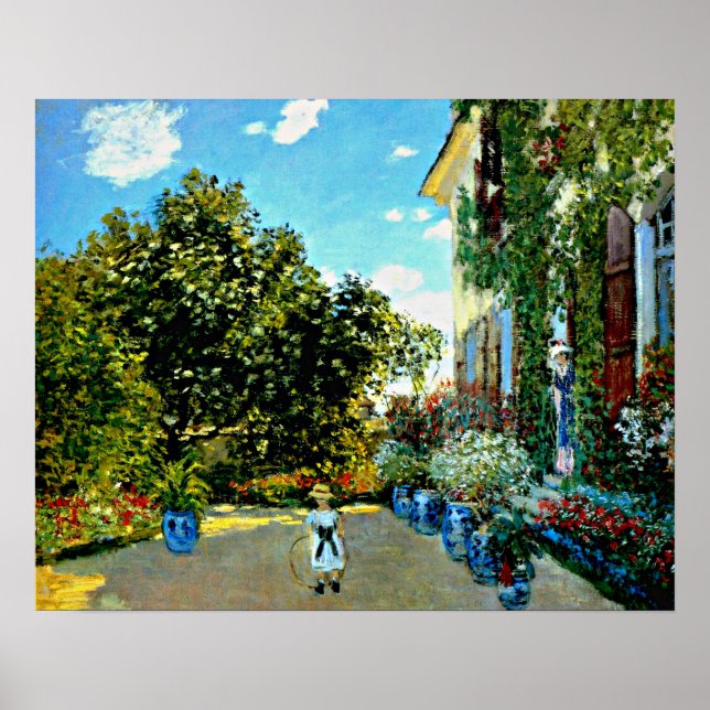 Monet - Das Künstlerhaus in Argenteuil Poster (Vorne)