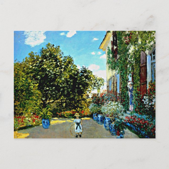 Monet - Das Künstlerhaus in Argenteuil Postkarte (Vorderseite)