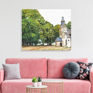 Monet - Das Kunstwerk Kapelle Notre-Dame, Leinwanddruck