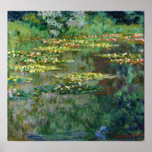 Monet - Das Nympheas-Becken Poster