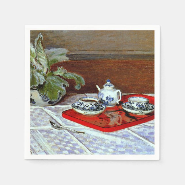 Monet: Das Tea-Set, Serviette (Vorderseite)