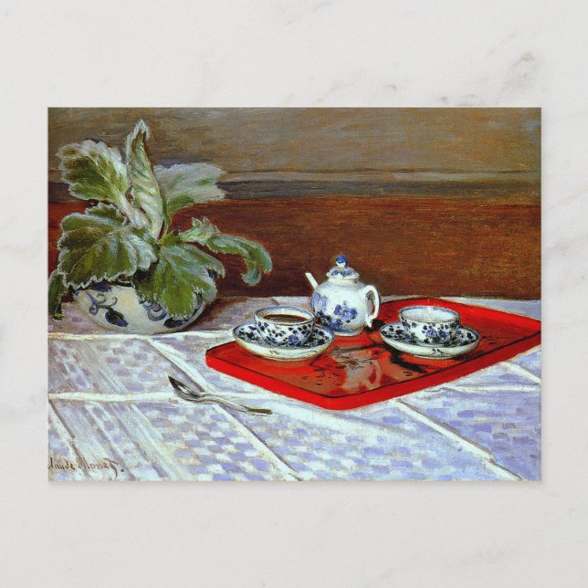 Monet - Das Teeservice Postkarte (Vorderseite)
