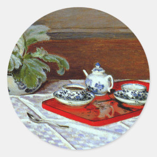 Monet: Das Teeservice Runder Aufkleber