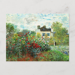Monet - Der Artist's Garden in Argenteuil Postkarte
