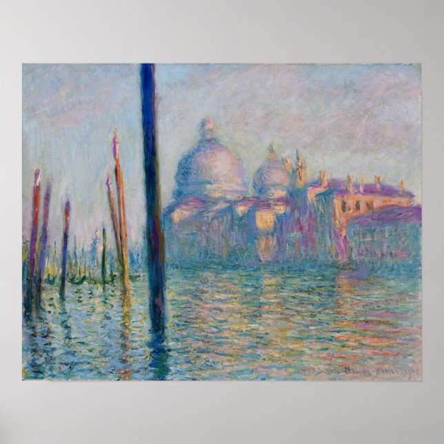 Monet - Der Canal Grande in Venedig 1908 Poster (Vorne)