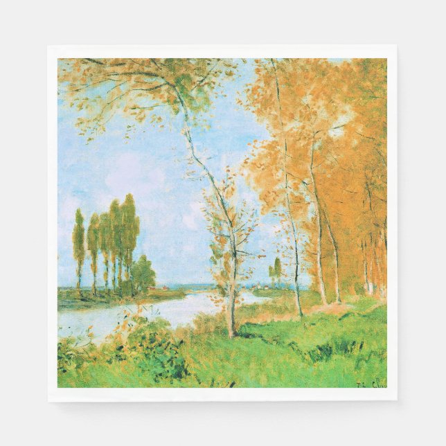 Monet - Der Frühling in Argenteuil, Serviette (Vorderseite)