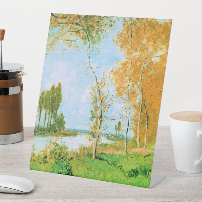 Monet - Der Frühling in Argenteuil, Sockelschild (In Situ)