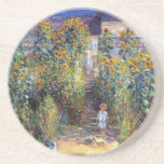 Monet, "der Garten des Künstlers bei Vétheuil" Getränkeuntersetzer<br><div class="desc">Claude Monet,  "der Garten des Künstlers bei Vétheuil",  1880 - schöne Kunst französische Impressionistmalerei.</div>