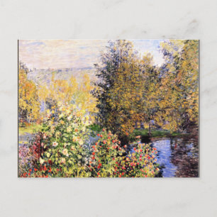 Monet - Der Garten von Hoschede am Montgeron Postkarte