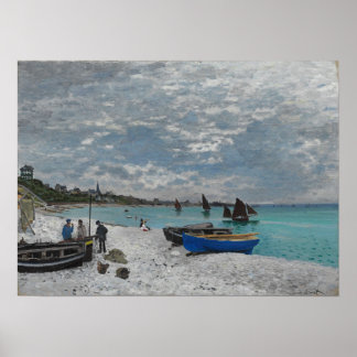 Monet - Der Strand von Sainte Adresse Poster