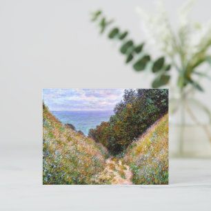 Monet - Der Weg an der Cavee, Pourville, Postkarte
