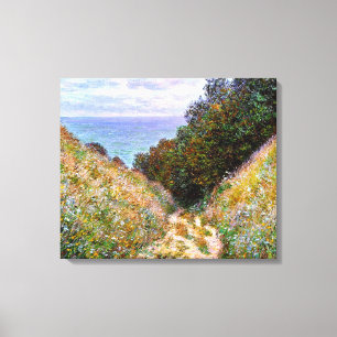 Monet - Der Weg bei La Cavee, Pourville Leinwanddruck