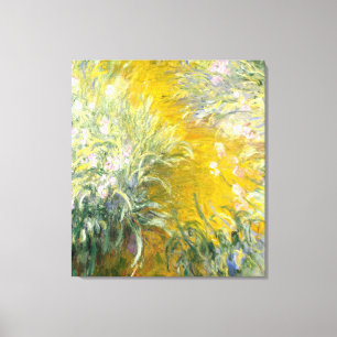 Monet, Der Weg durch die Schwertlilien Leinwanddruck