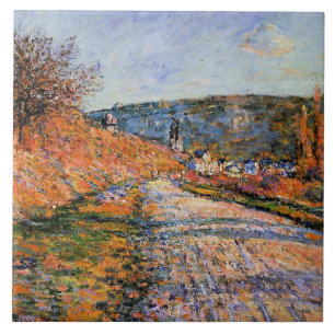 Monet - Der Weg nach Vetheuil Fliese