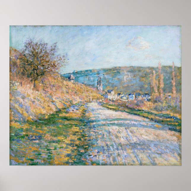 Monet - Der Weg nach Vetheuil Poster (Vorne)