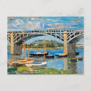 Monet - Die Brücke über die Seine, Postkarte