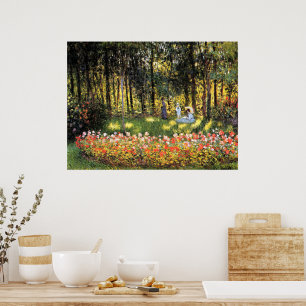 Monet - Die Familie der Künstler im Garten Poster