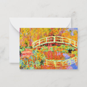 Monet - Die japanische Brücke in Giverny Mitteilungskarte