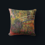 Monet - Die japanische Brücke, Ire Kissen<br><div class="desc">Claude Monet Gemälde,  Die japanische Brücke (der Wasser-Lily-Teich),  Wasser Ire.</div>