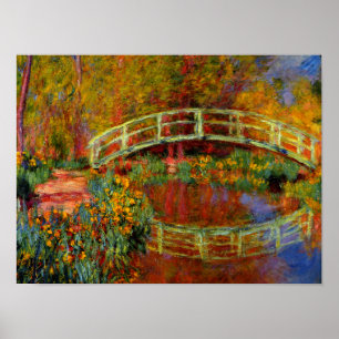 Monet - Die japanische Brücke Poster